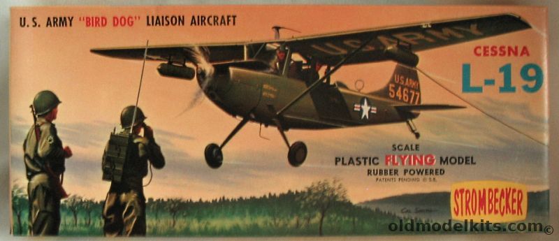 Strombecker 1/24 Cessna L-19 Bird Dog US Army Liaison Aircraft Flying Model- 14 inch Wingspan, FM26-100 plastic model kit